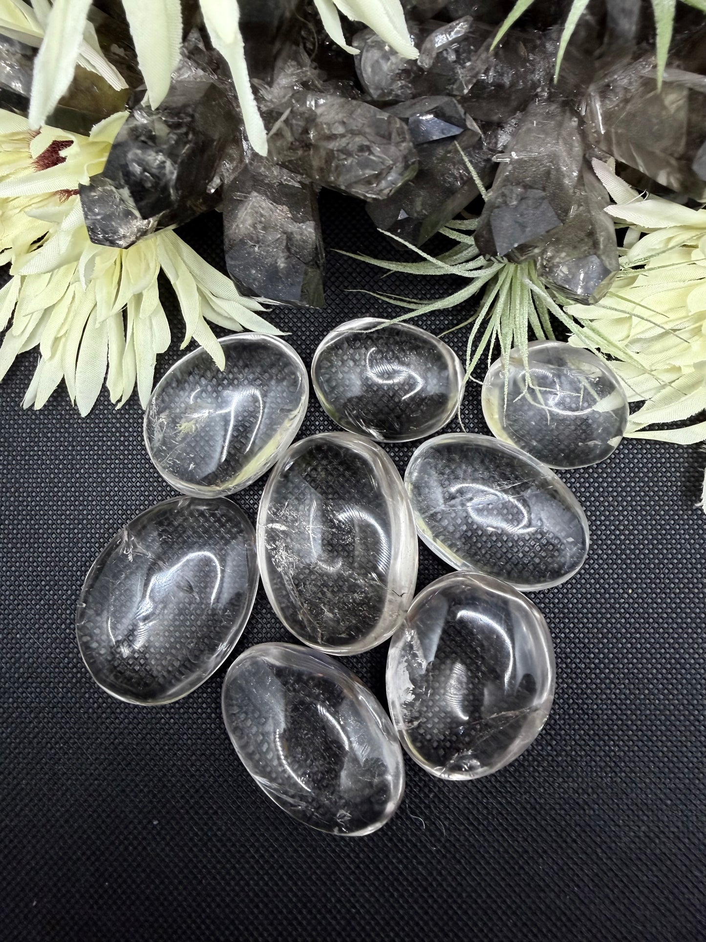 Clear Quartz Palm Stone