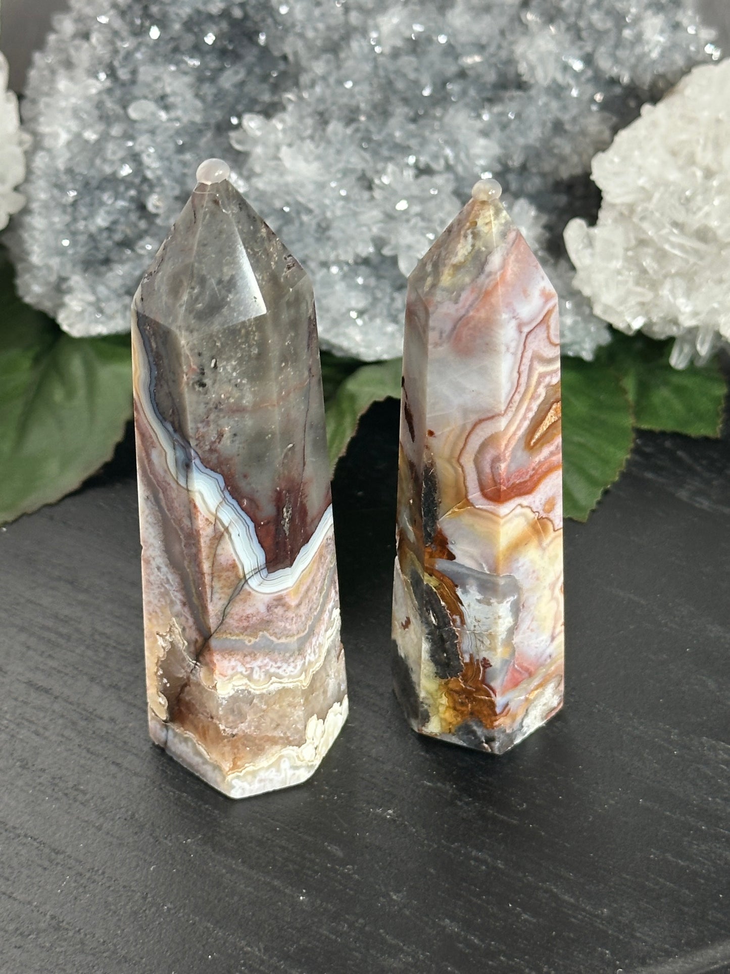 Mexican Lace Agate Tower