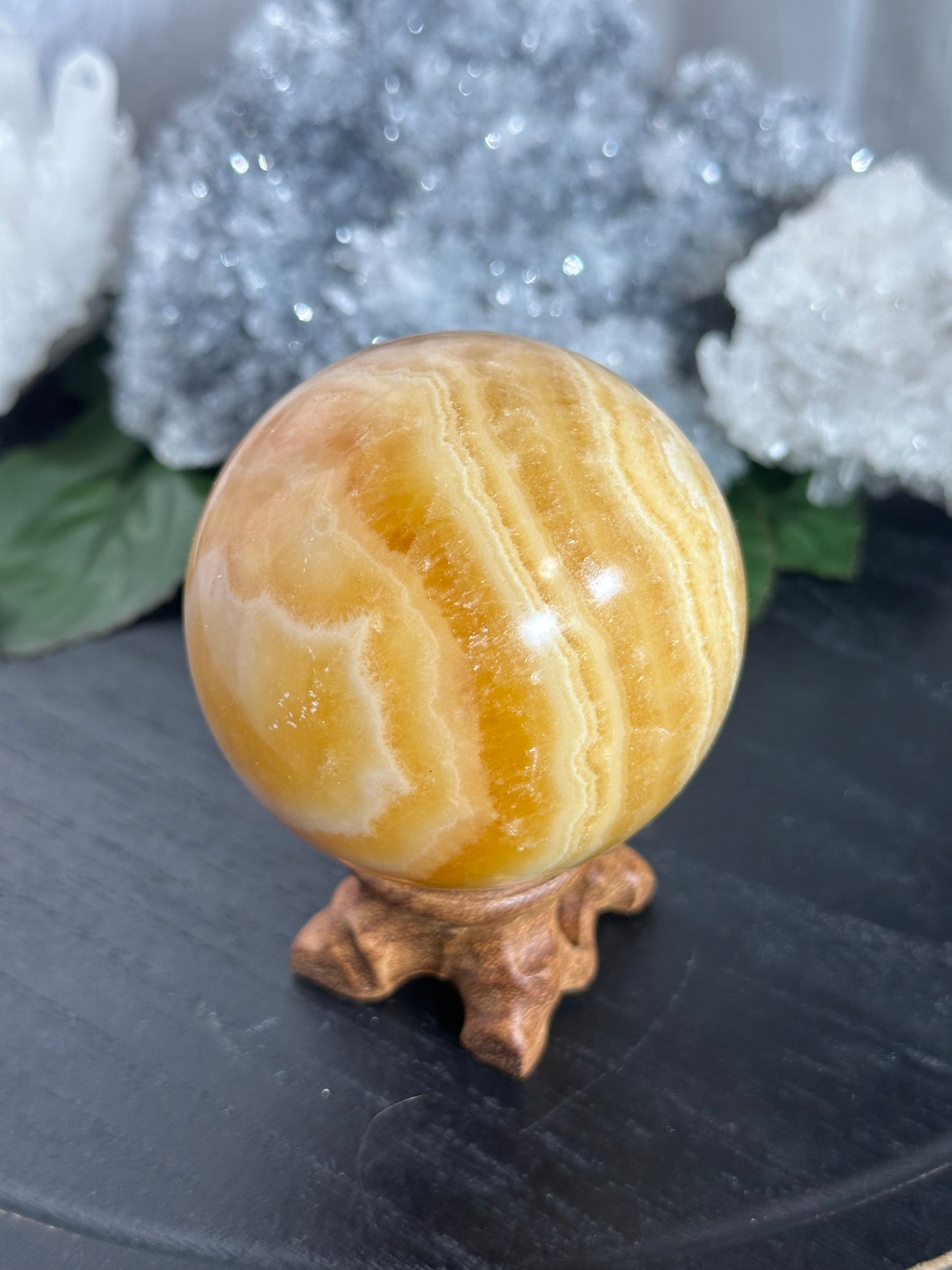 Orange Calcite Sphere