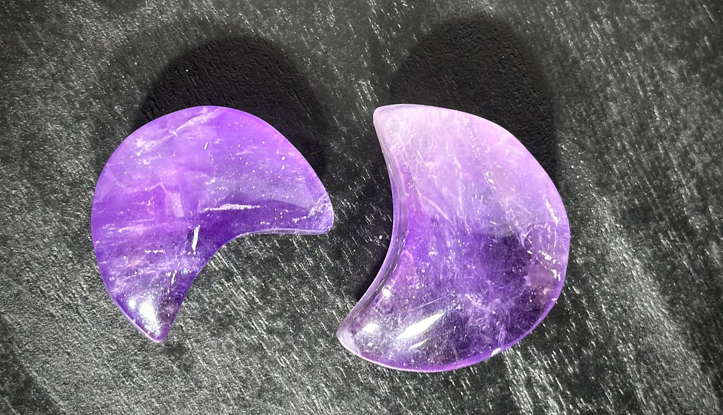 1” Puffy Amethyst Moon