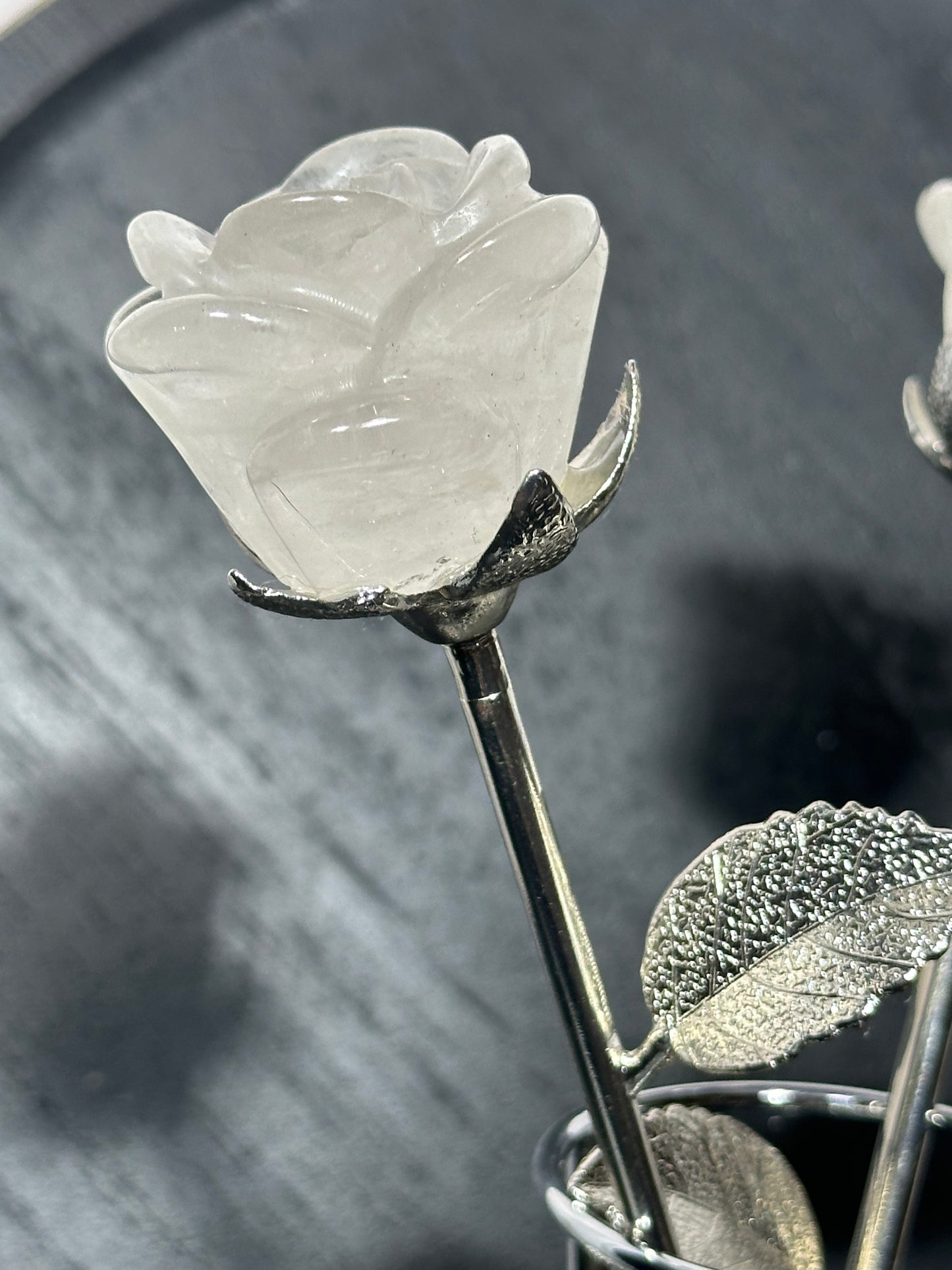 Clear Quartz Rose