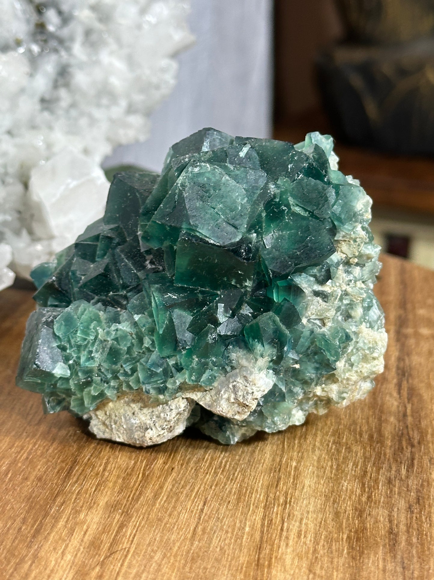 Green Flourite Cluster