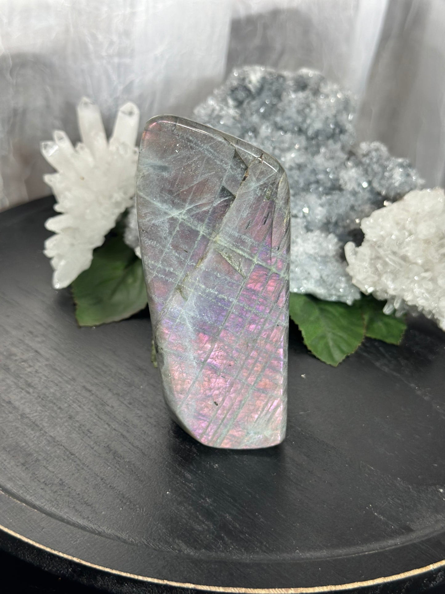 Pink Flash Labradorite Freeform