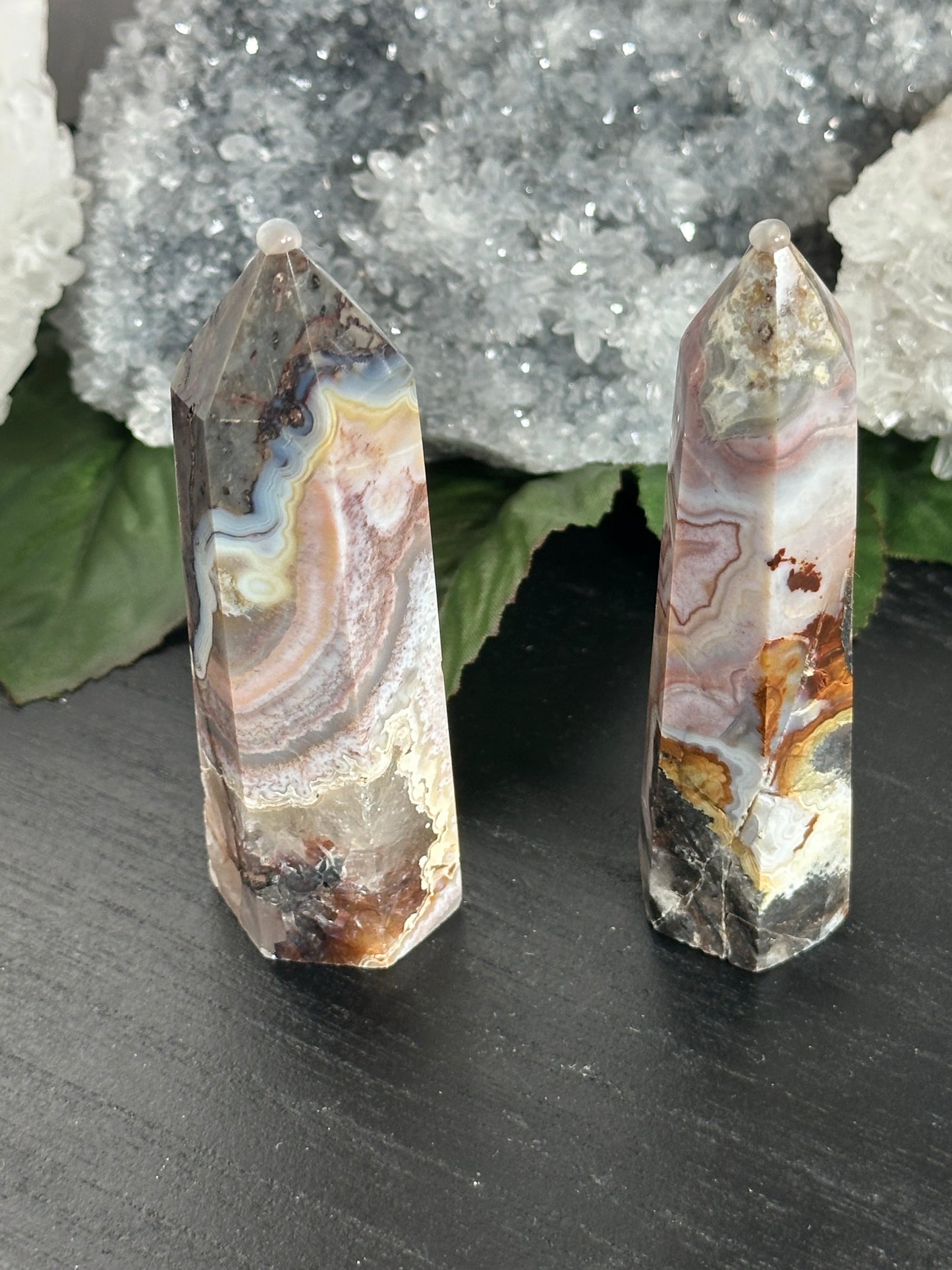 Mexican Lace Agate Tower