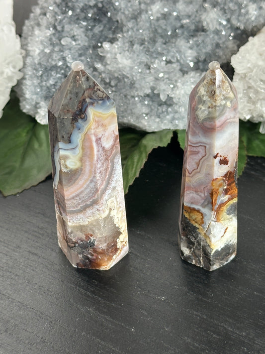 Mexican Lace Agate Tower