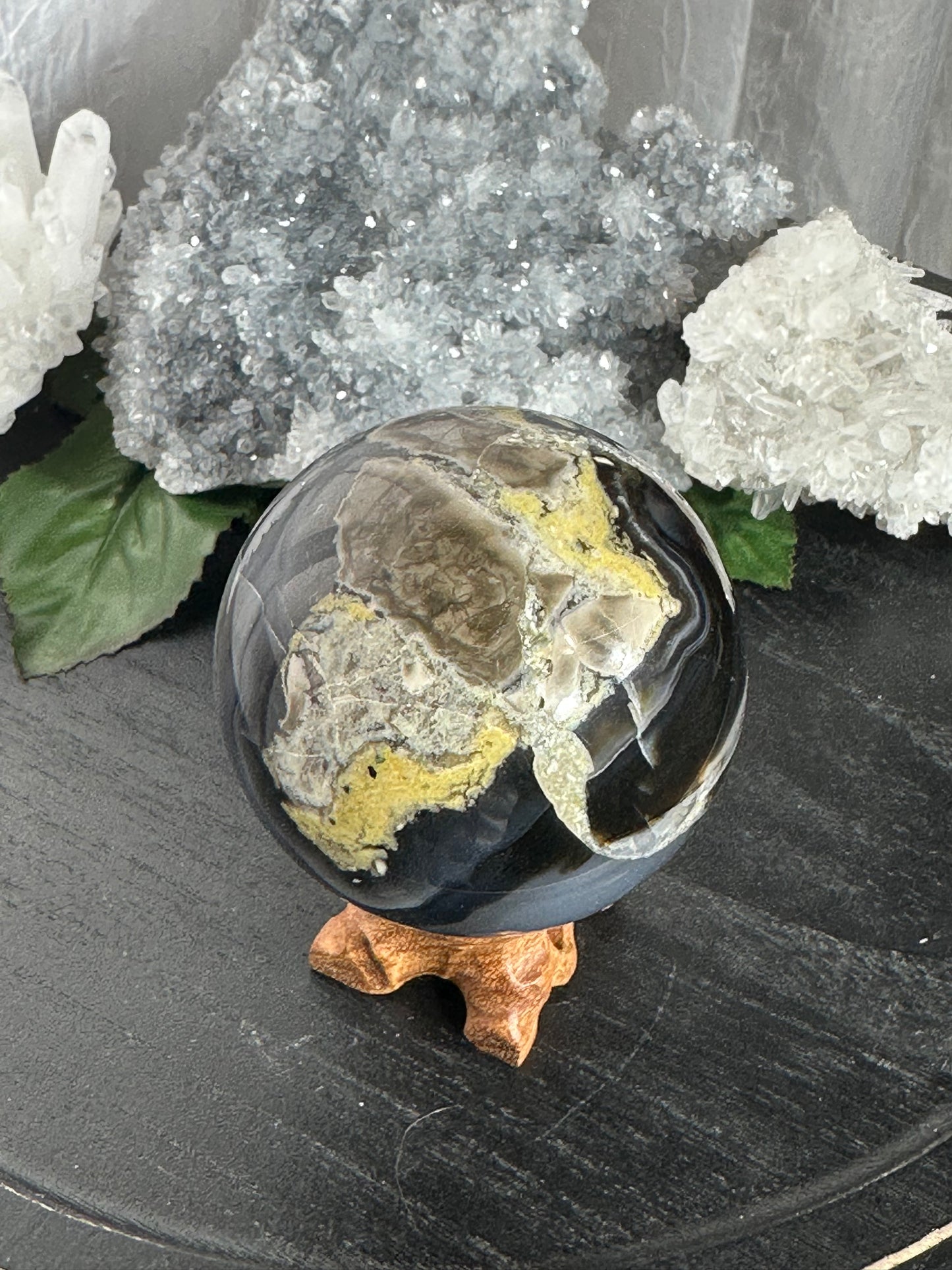 Illuminous Agate Sphere