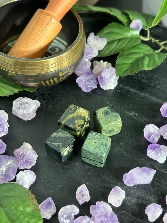 Kambaba Jasper Cube Tumbles