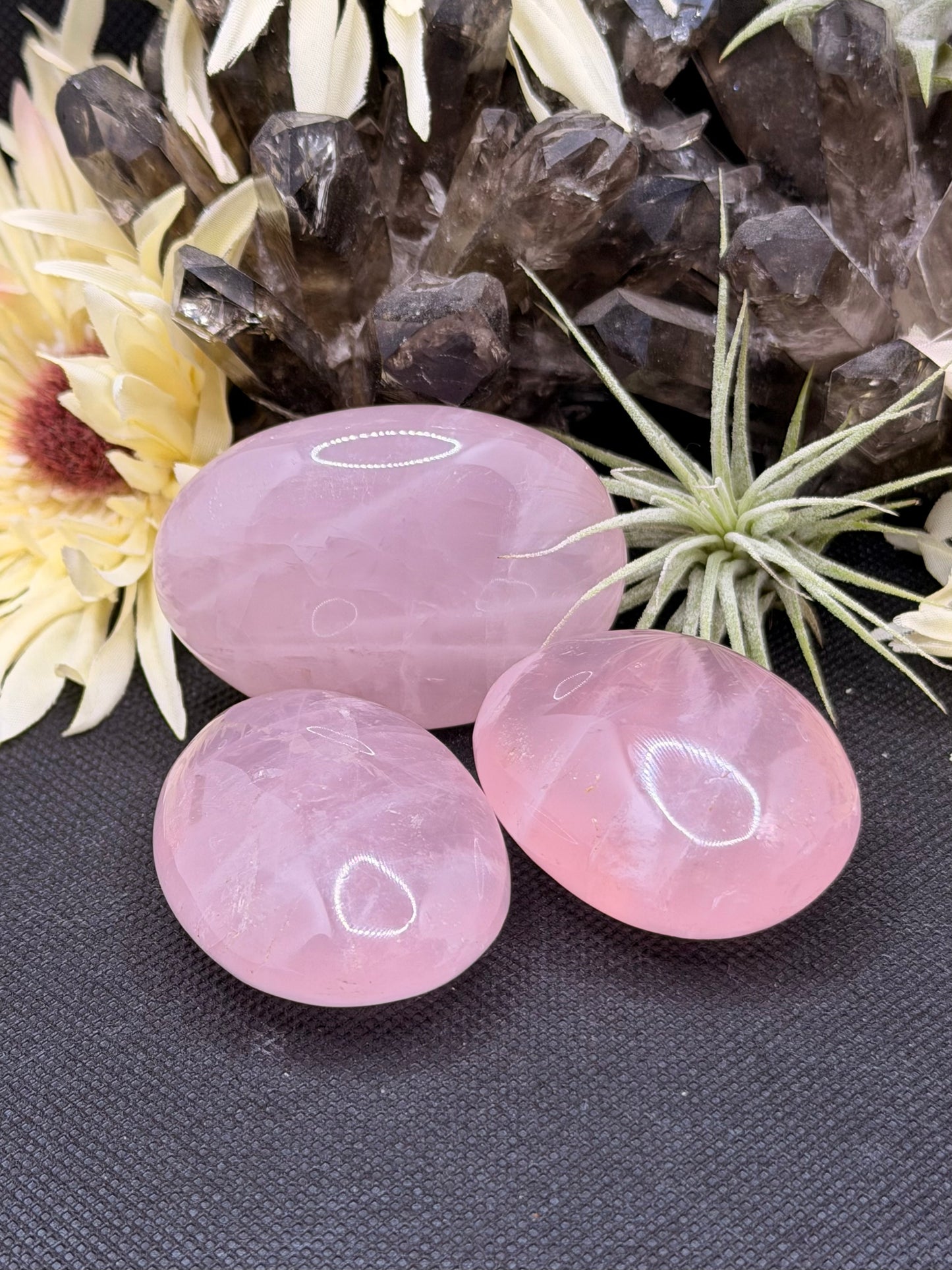 Rose Quartz Palm Stone