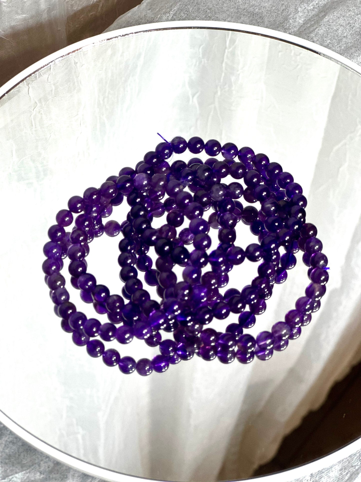 6mm Amethyst Bracelet