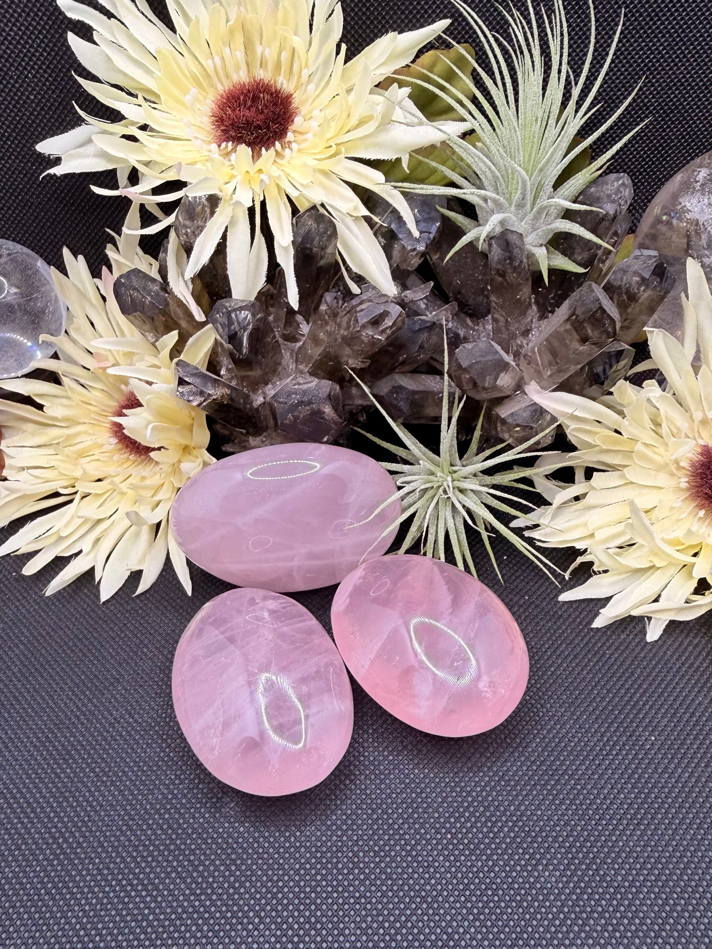 Rose Quartz Palm Stone