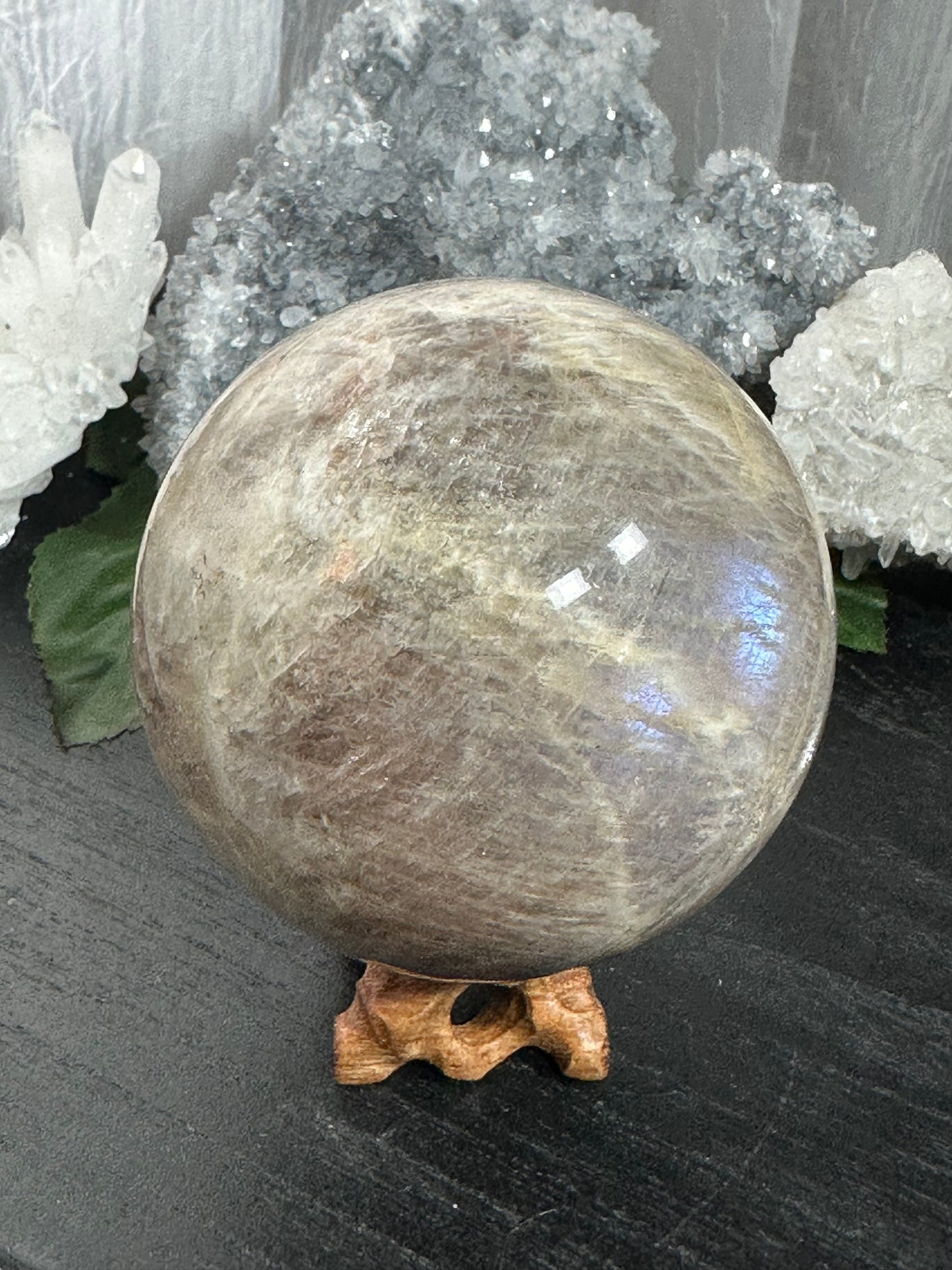 Blue Moonstone Sphere Large