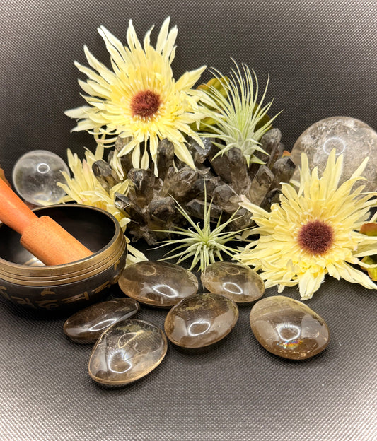 Smokey Quartz Palm Stone