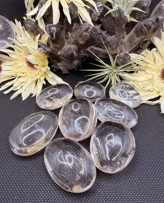 Clear Quartz Palm Stone