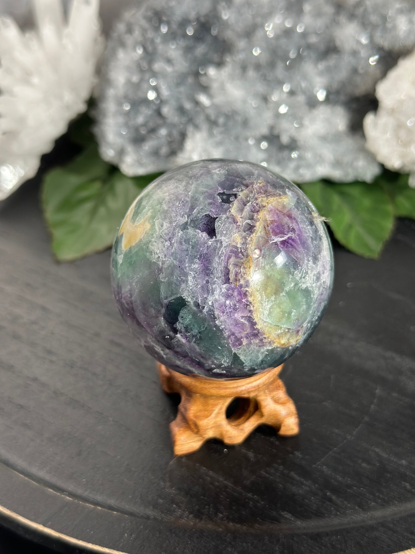 Rainbow Flourite Sphere