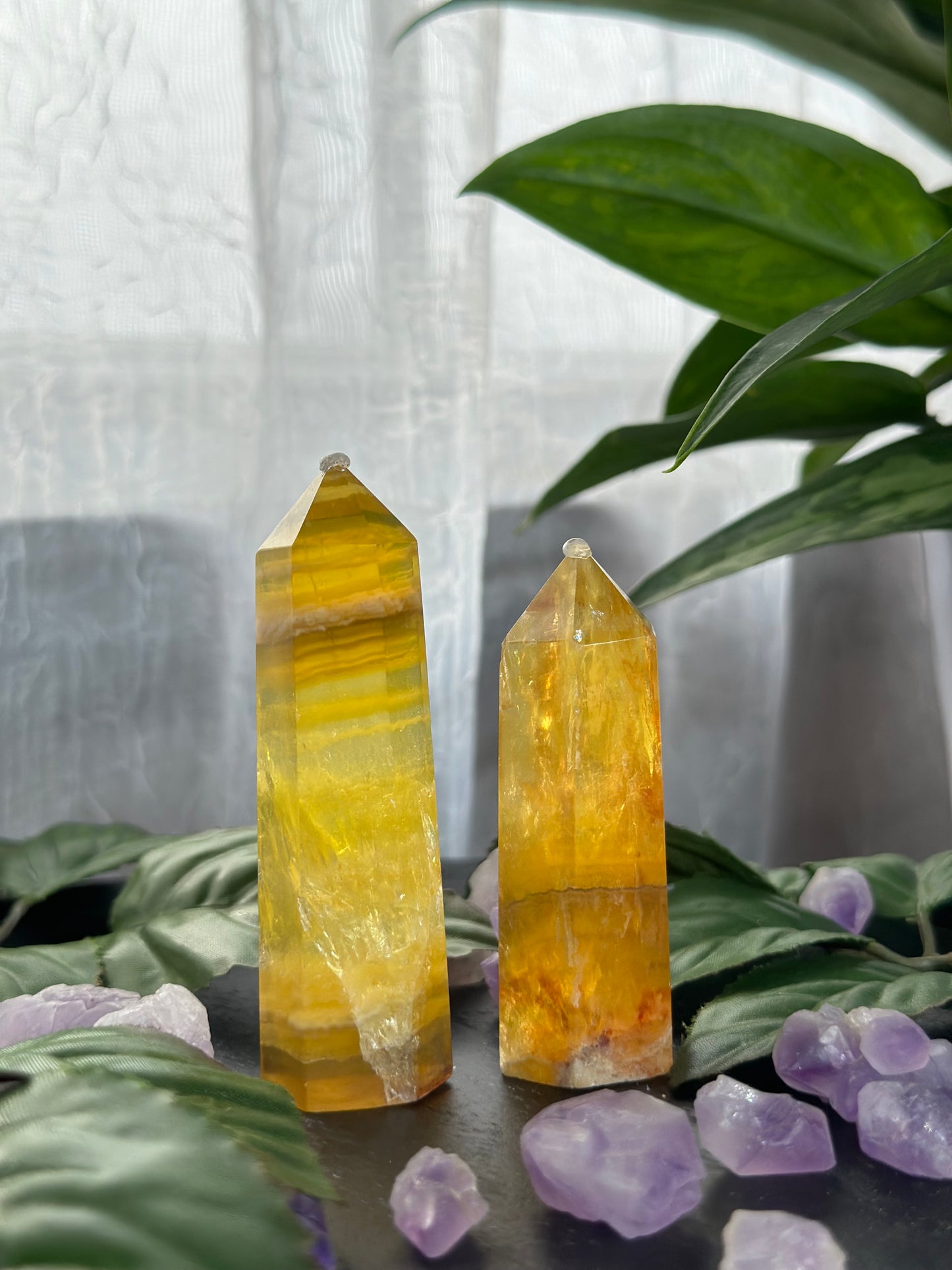Yellow Fluorite Tower