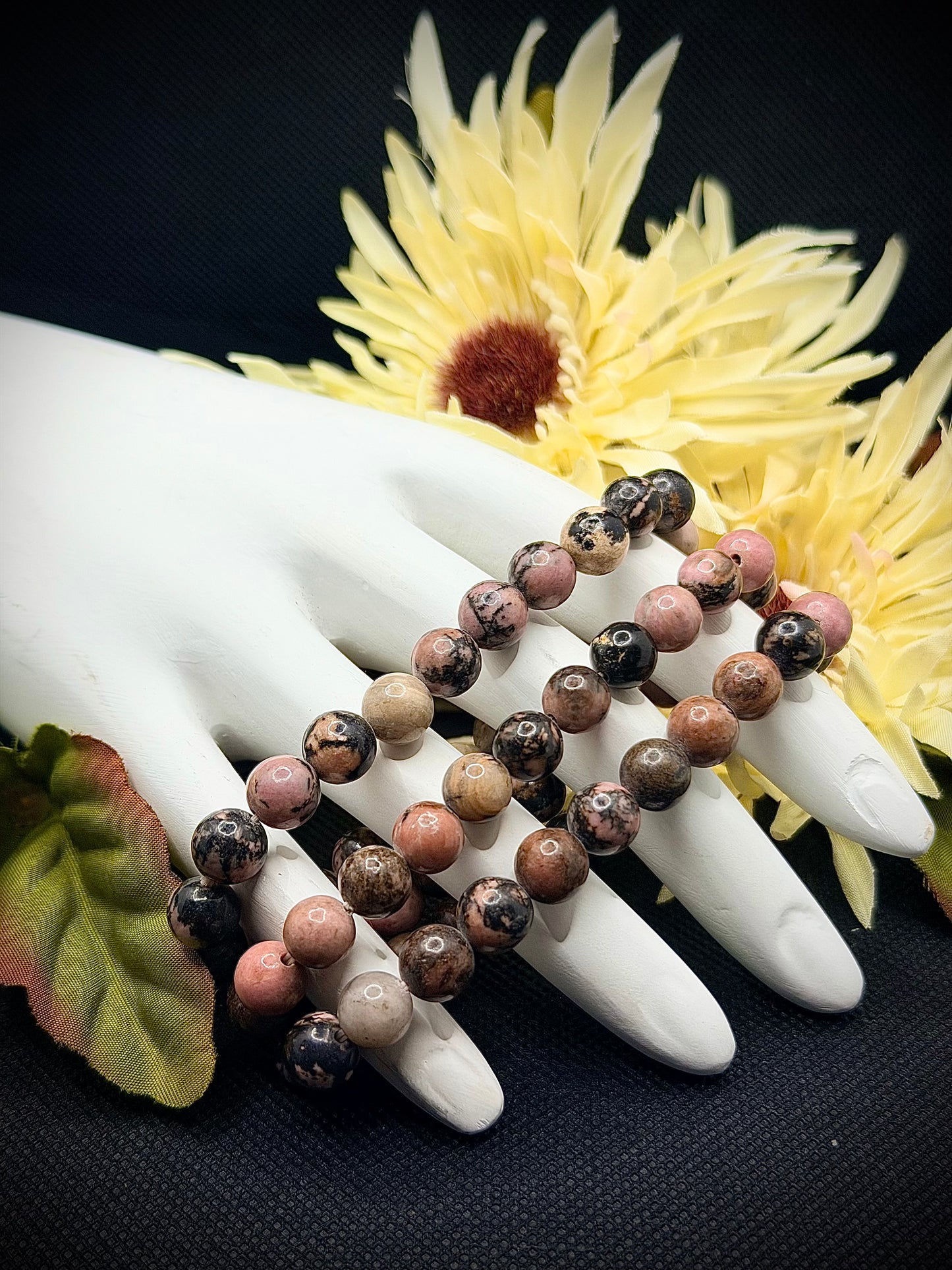 8mm Rhodonite Bracelet