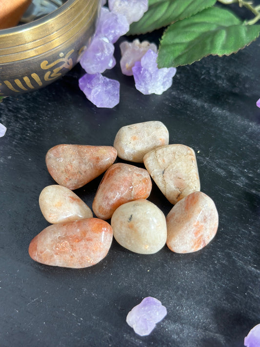 Peach Moonstone Tumble Small