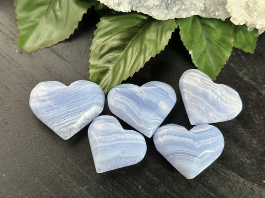Blue Lace Agate Heart