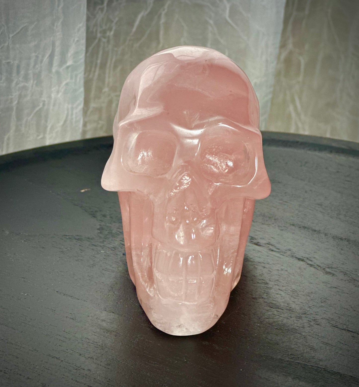 Rose Quartz Skull