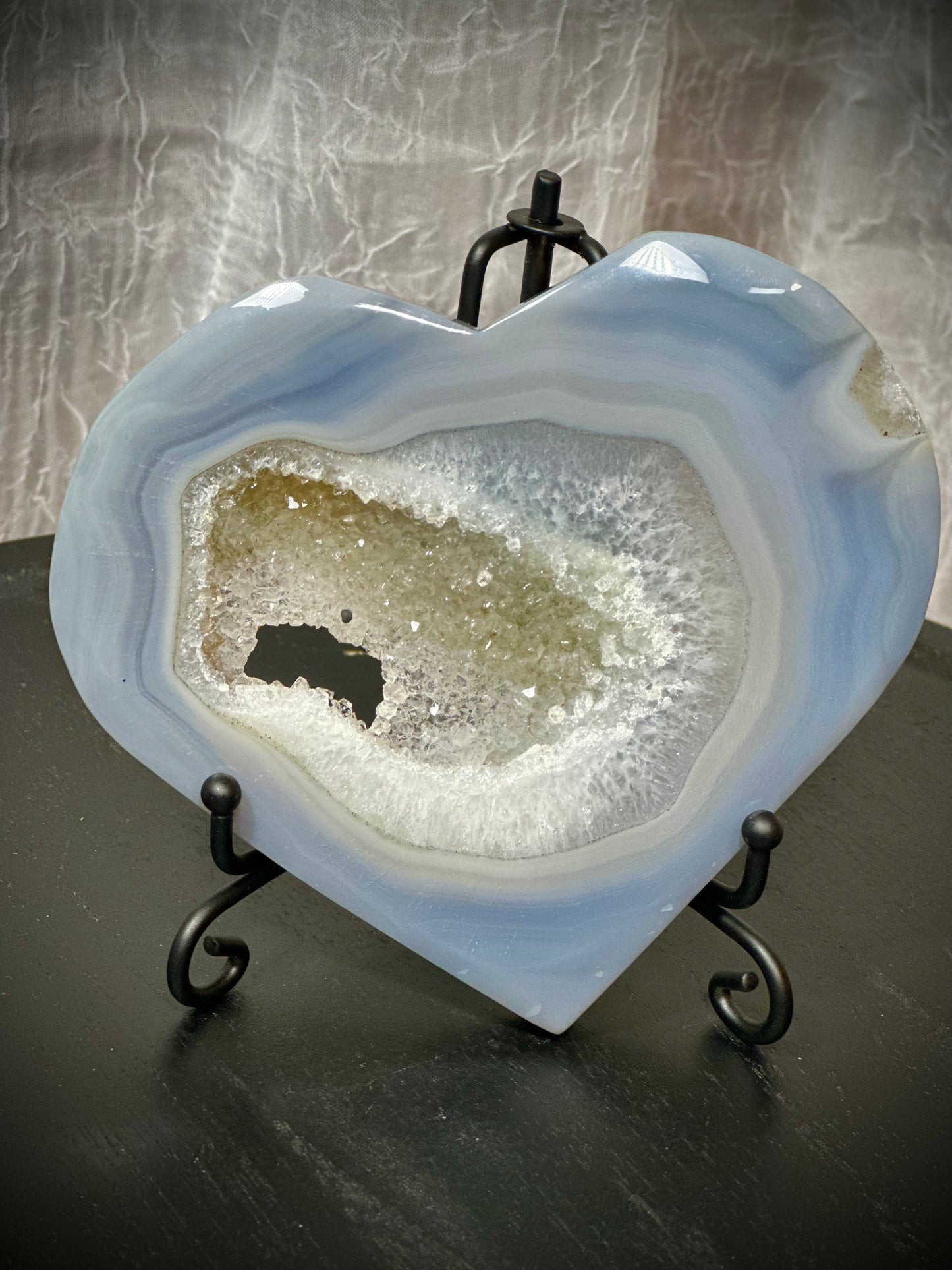 Druzy Agate Heart Large