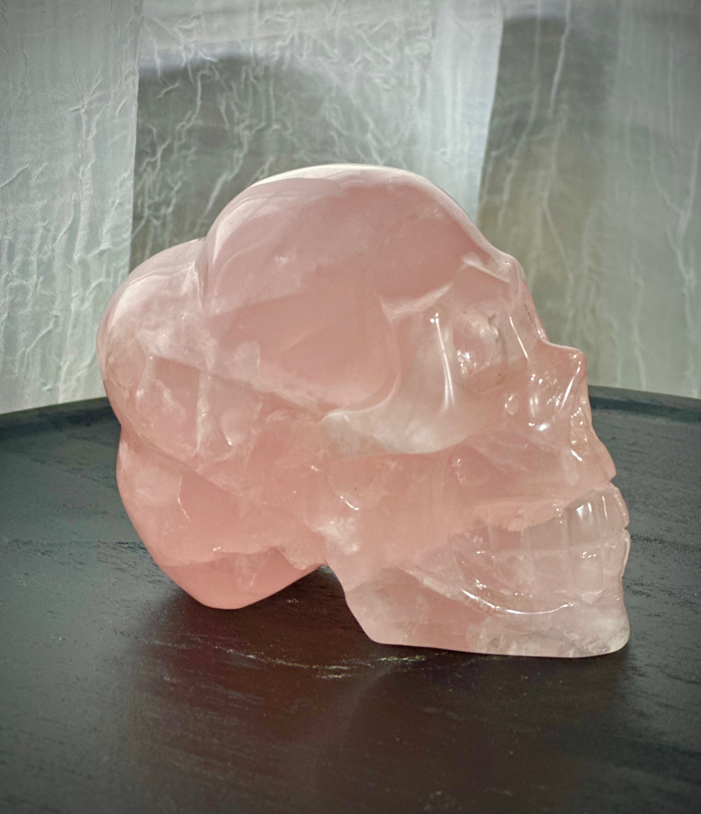 Rose Quartz Skull