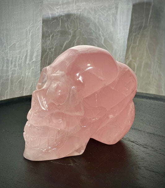 Rose Quartz Skull
