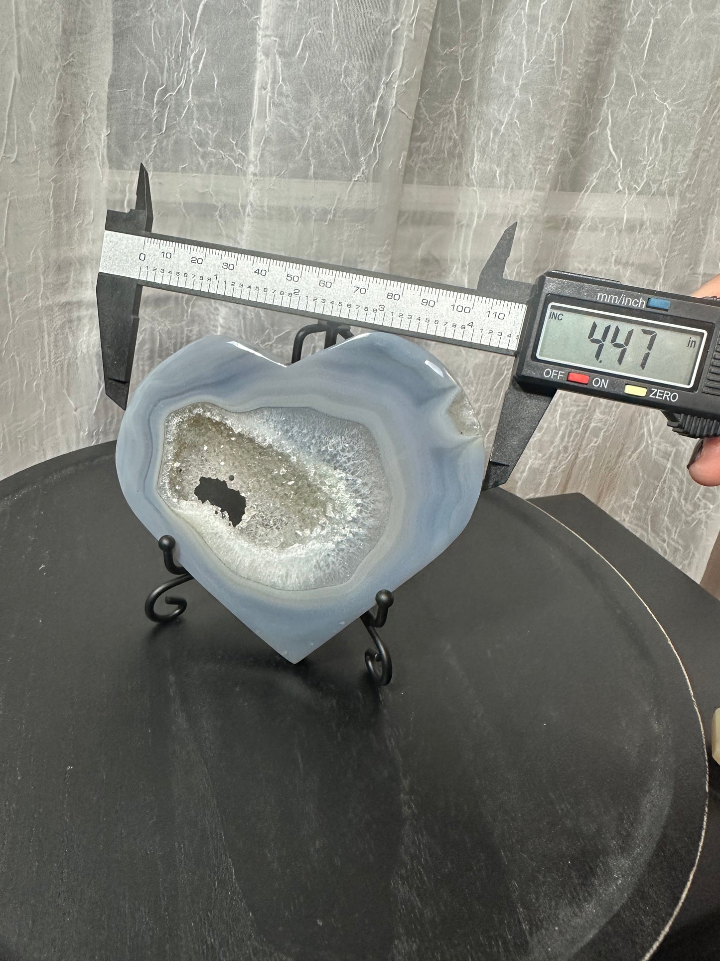 Druzy Agate Heart Large