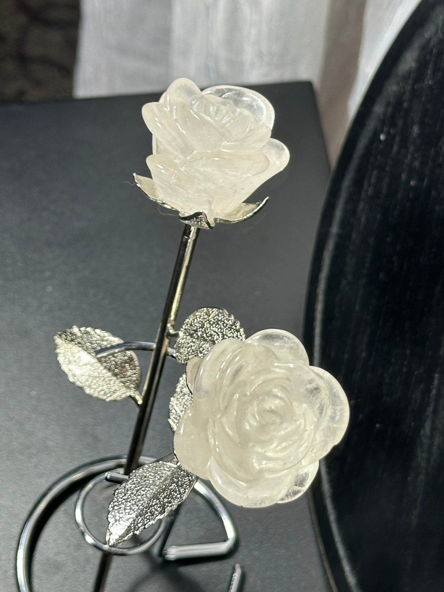 Clear Quartz Rose