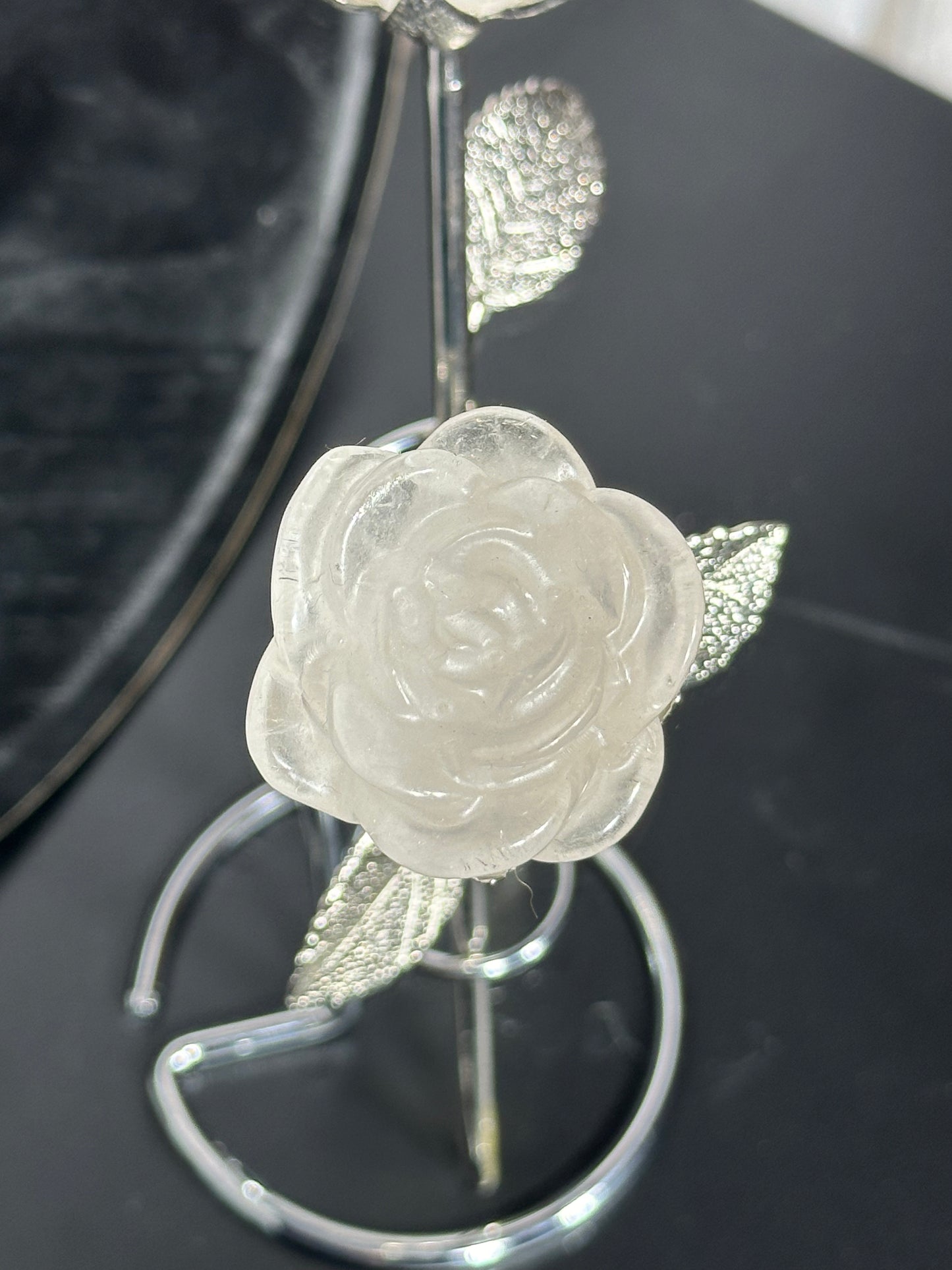 Clear Quartz Rose