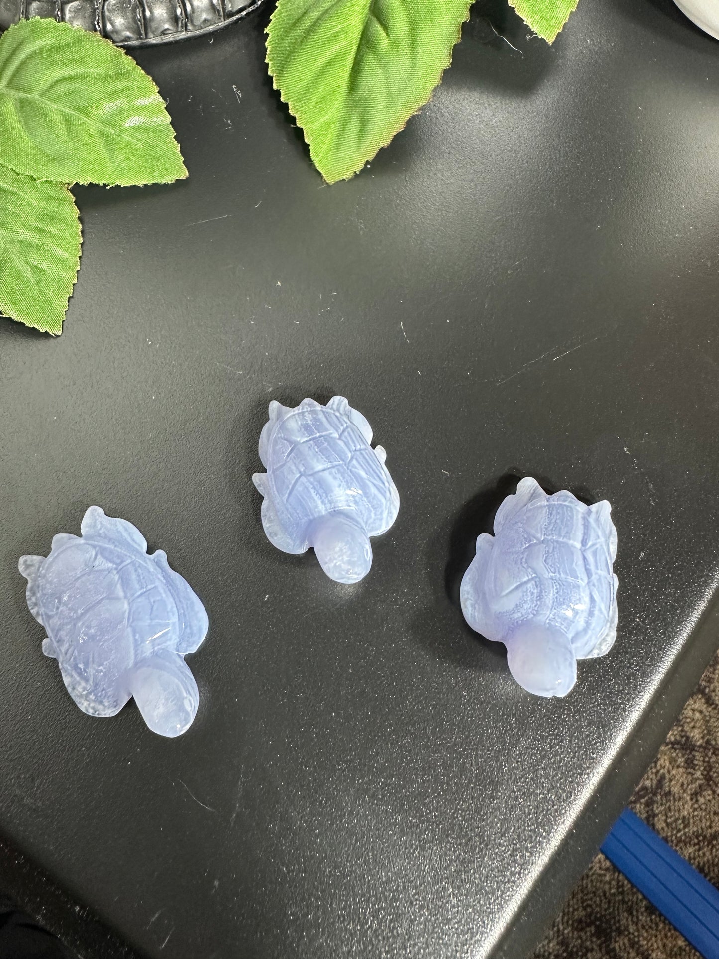 Mini Blue Lace Agate Turtles