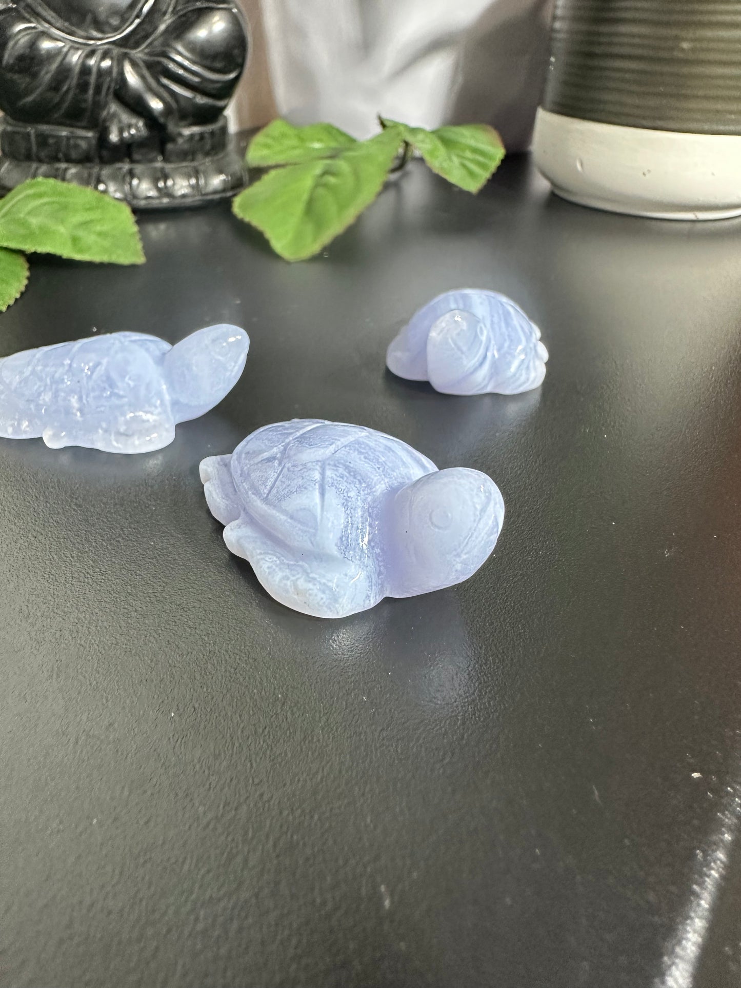 Mini Blue Lace Agate Turtles