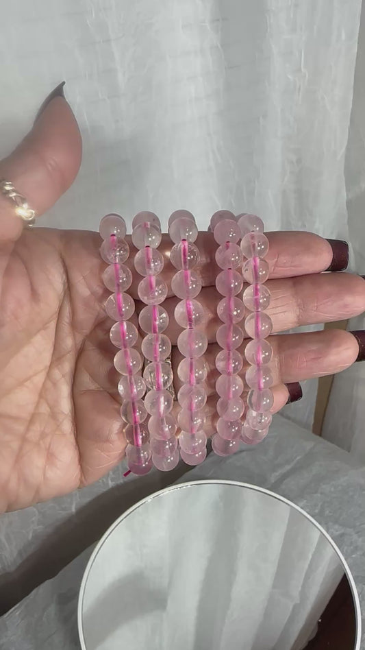 8mm Rose Quartz Bracelet
