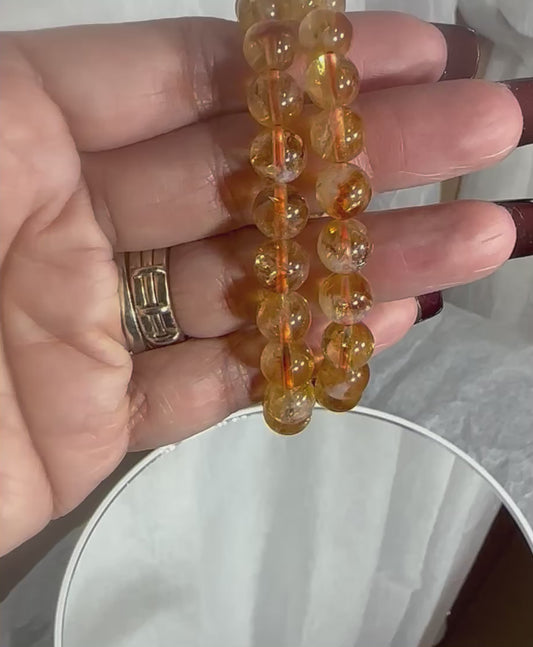8mm Citrine Bracelet